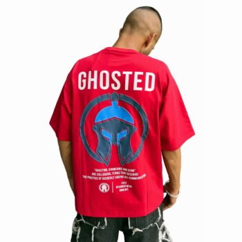 Ghosted Oversized Tee with Striking Back Logo