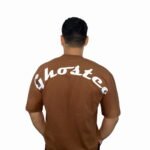 ghosted-oversized-Striking-logo-tee-brown